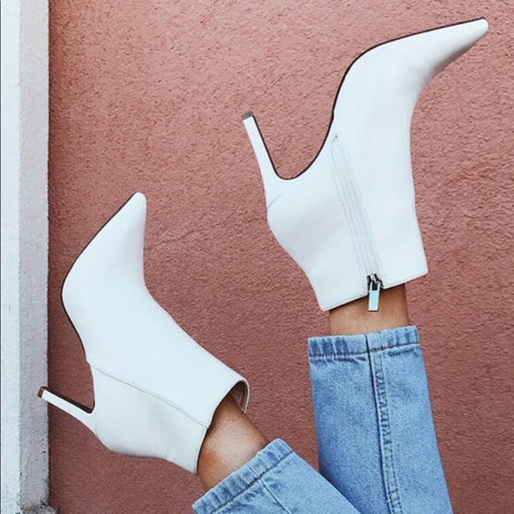 forever 21 white booties